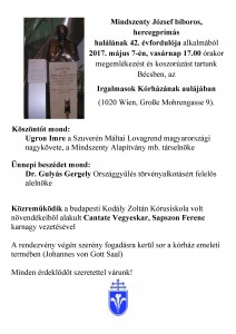 Mindszenty koszorúzás 20170507 - plakát