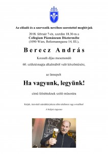 Meghívó Berecz 60 j.